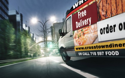 This vibrant image captures Crosstown Diner’s branded delivery van driving through the Bronx, promoting its free delivery service for locals. Crosstown Diner, a beloved institution at 2880 Bruckner Blvd, has earned its reputation as the best diner in Bronx, NY. Known for serving an extensive menu of freshly prepared dishes, Crosstown Diner offers everything from all-day breakfast classics like pancakes and omelets to juicy burgers, fresh seafood, and hearty vegetarian options. Its signature dessert, Papa’s Cheesecake, is a local legend, making Crosstown Diner a must-try for anyone in the Bronx.  The bold "Free Delivery" messaging on the van highlights Crosstown Diner’s modern approach to food delivery, offering convenience without compromising quality. Bronx residents can enjoy high-quality meals, whether at home, work, or on the go, with fast and reliable delivery available throughout the borough. Perfect for families, professionals, and students, Crosstown Diner combines the nostalgia of a classic American diner with the convenience of on-demand food service. Whether you’re craving breakfast for dinner, a gourmet burger, or a sweet treat like Papa’s Cheesecake, Crosstown Diner guarantees freshness, flavor, and unbeatable service. This image reflects Crosstown Diner’s commitment to delivering excellence and maintaining its status as the top choice for food delivery and dining in Bronx, NY.