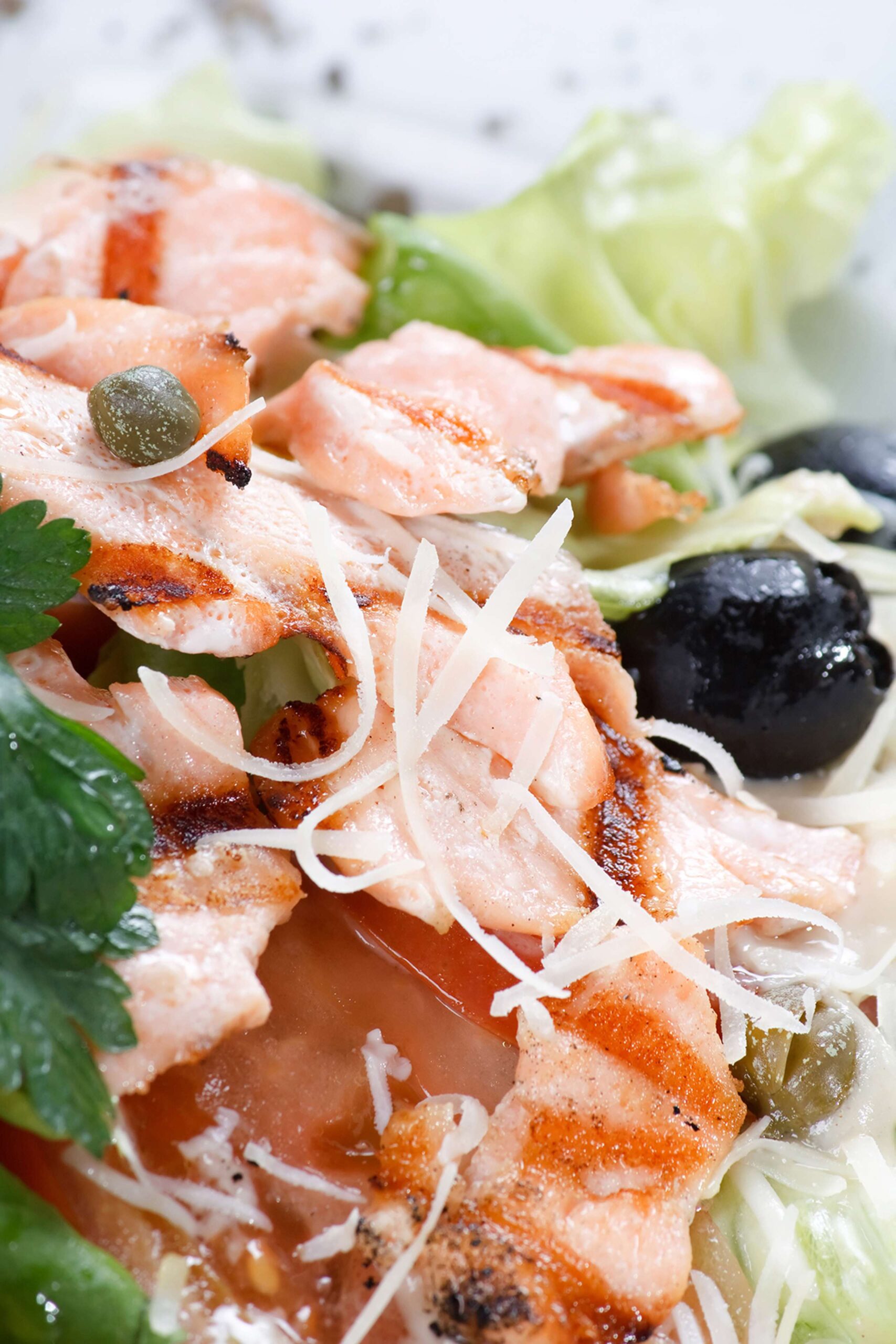 Poached Salmon Salad