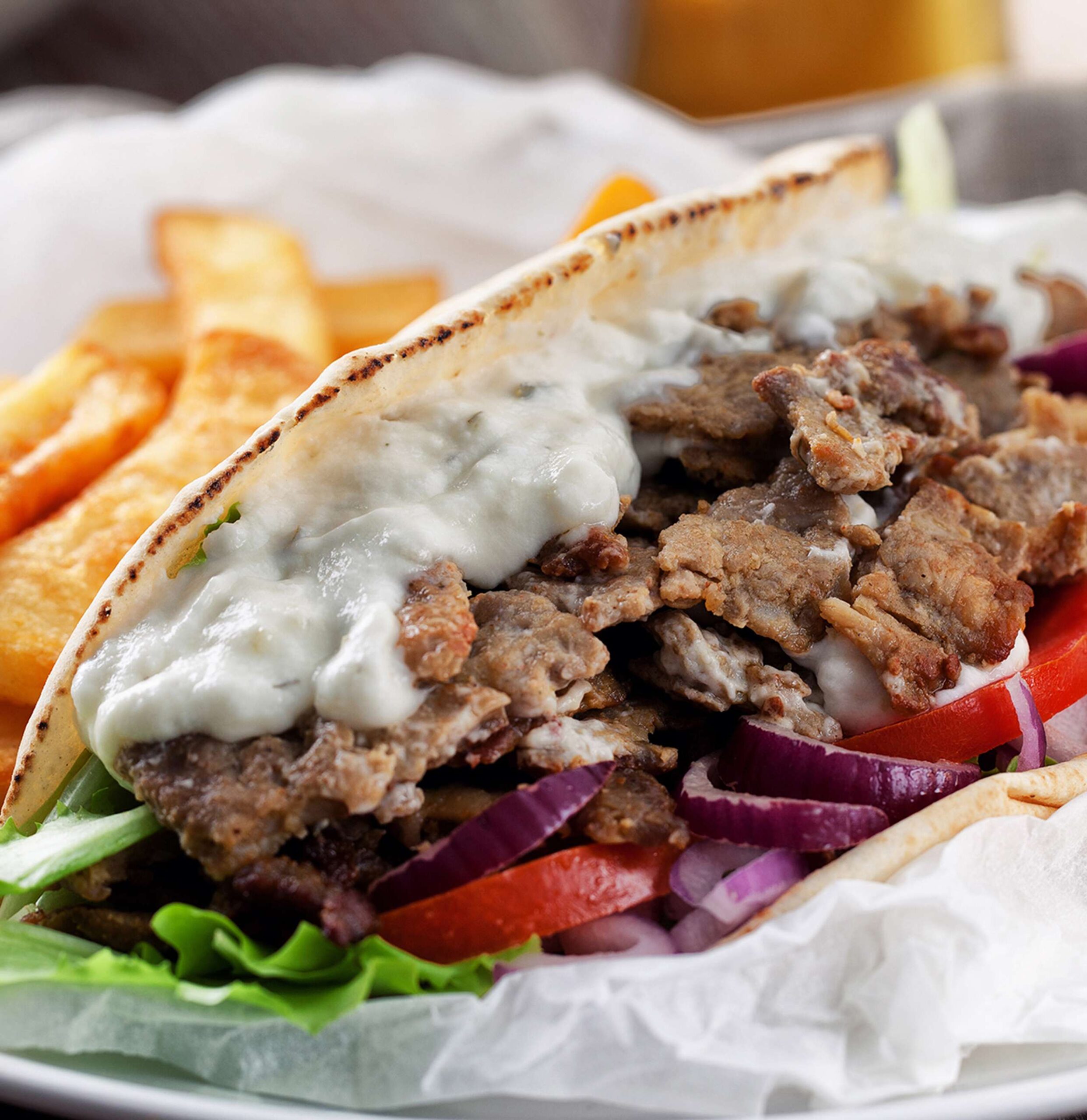 Beef Gyro Sandwich